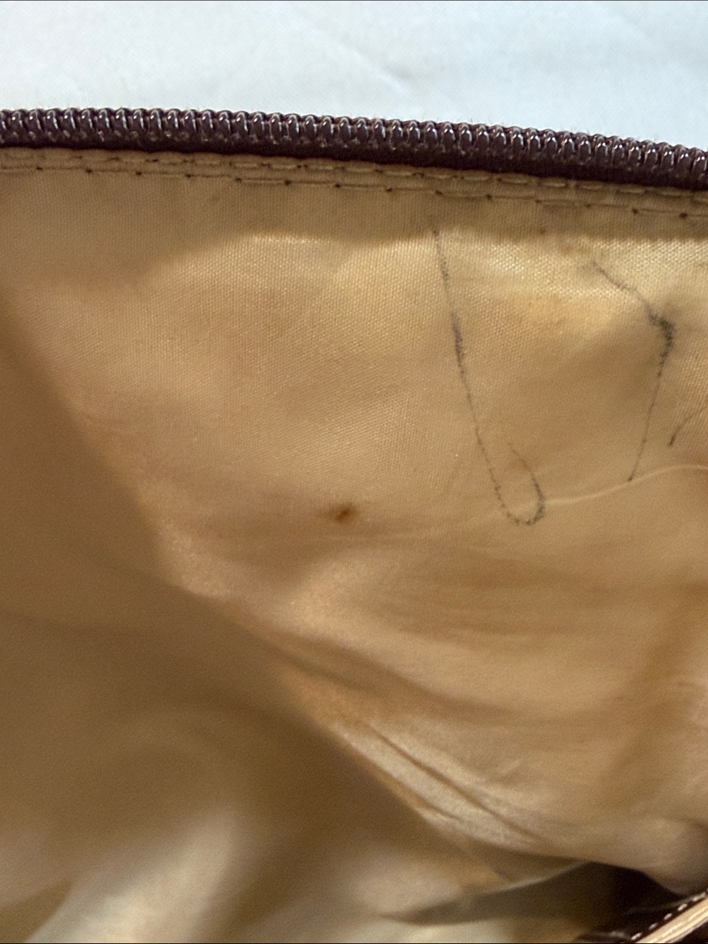 Gianni Bernini Tan Woven Shoulder Bag with Brown Trim - Picture 6 of 13